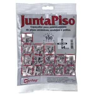 Pacote Espaçador Juntapiso 4,0mm Plástico