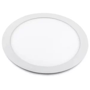 Luminária Painel de Led Redonda de Embutir 12w Bivolt Slim Branca 3000k
