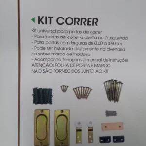 Kit P/porta Correr Euc (sem a Folha) Rondosul
